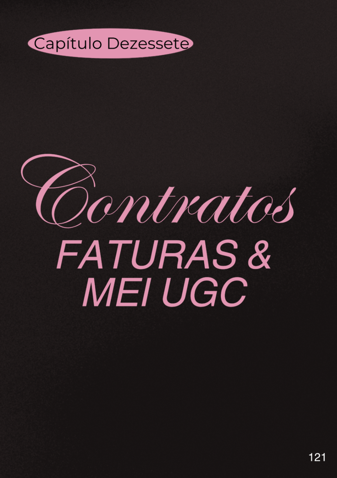 Capa do Capítulo 17: Contratos, Faturas e MEI UGC